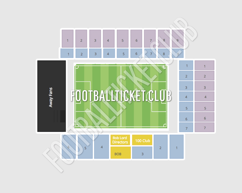Turf Moor seating plan Turf Moor seating plan