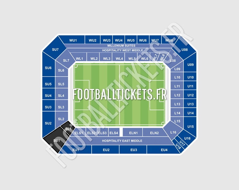 Stamford Bridge plan du stade Stamford Bridge plan du stade