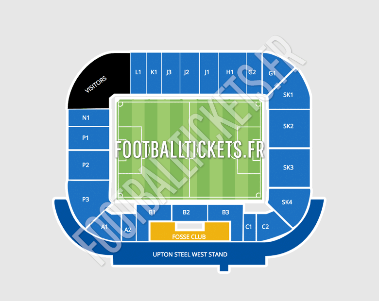 King Power Stadium plan du stade King Power Stadium plan du stade