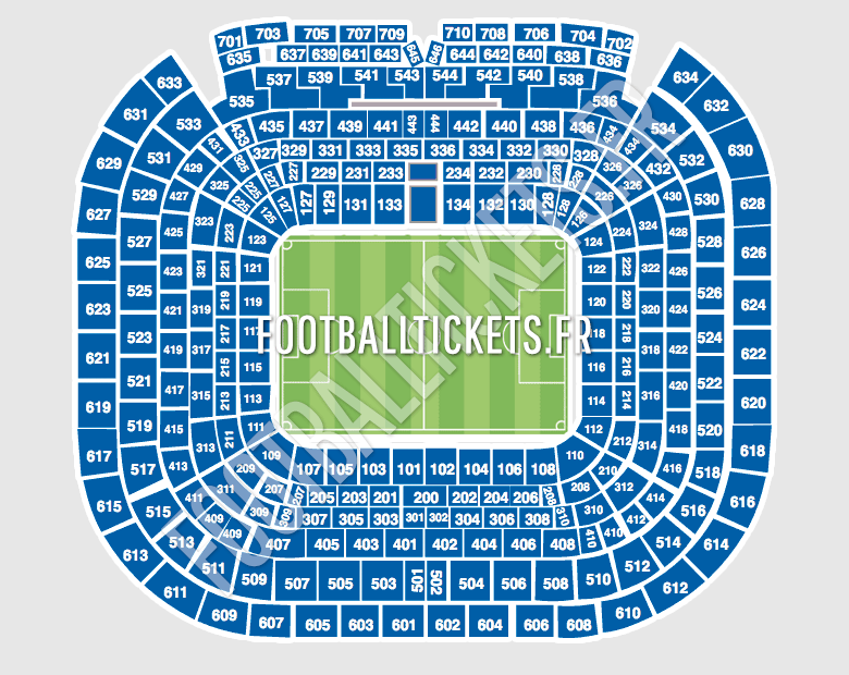Santiago Bernabéu plan du stade Santiago Bernabéu plan du stade