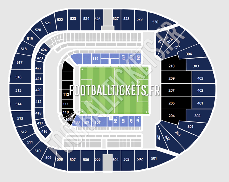 Tottenham Stadium plan du stade Tottenham Stadium plan du stade