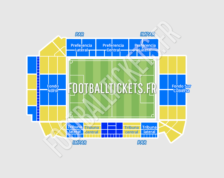 Estadio de la Cerámica plan du stade Estadio de la Cerámica plan du stade